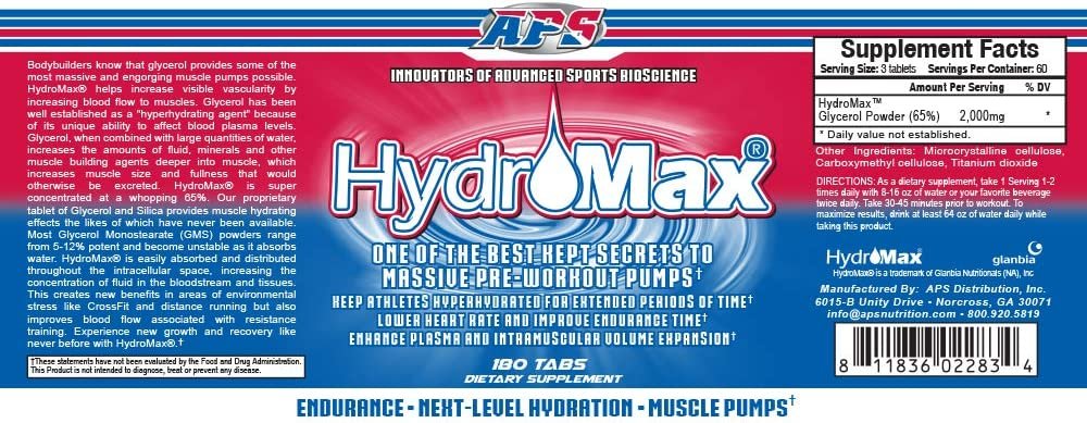 APS Nutrition Hydromax, 180 Tablet