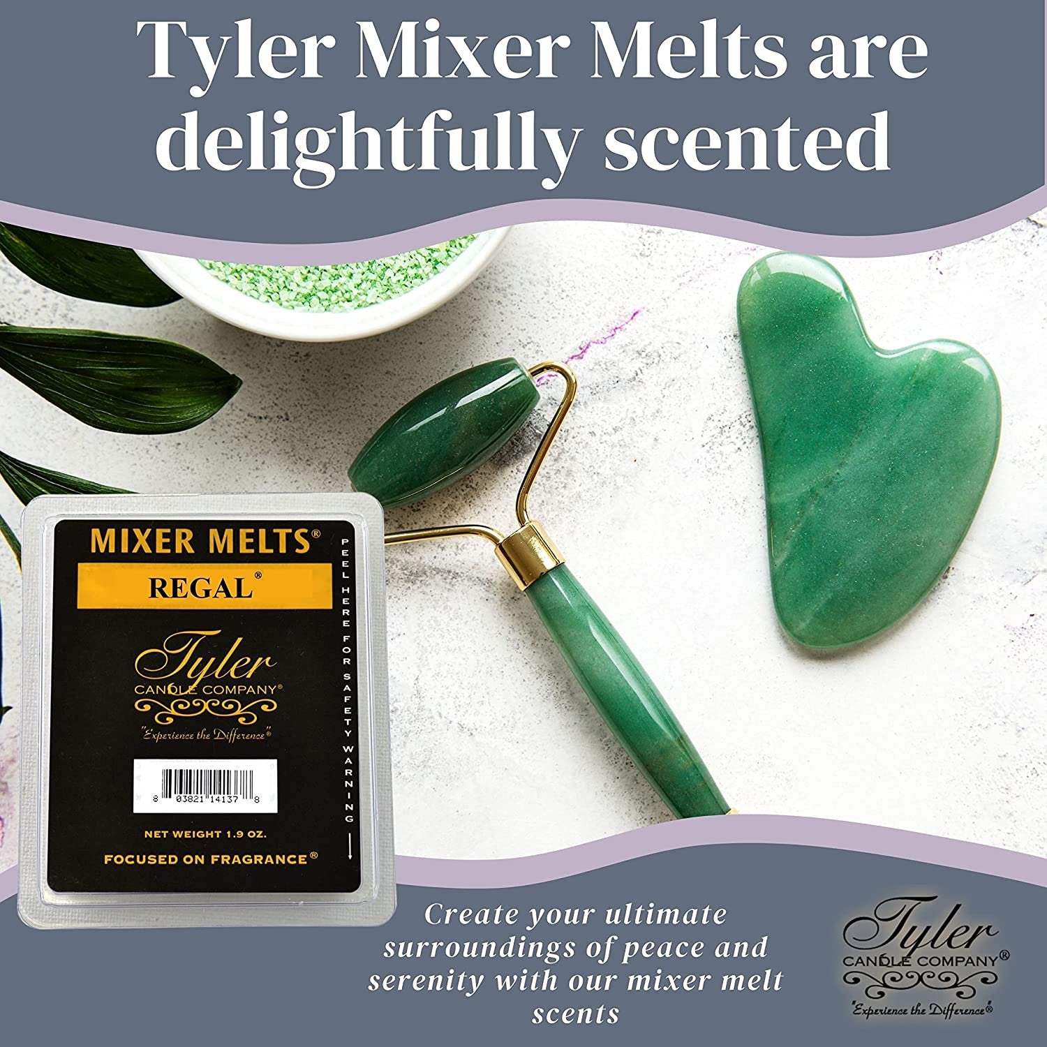 Tyler Candle Company Regal Scent Wax Melts - Soy Wax Scented Mixer Melts with Essential Oils for Wax Warmer - Box of 14, 6 Bars per Melt Multi Purpose Key Chain