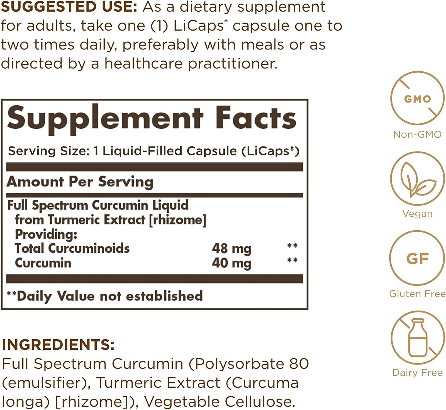 Solgar Full Spectrum Curcumin 60ct