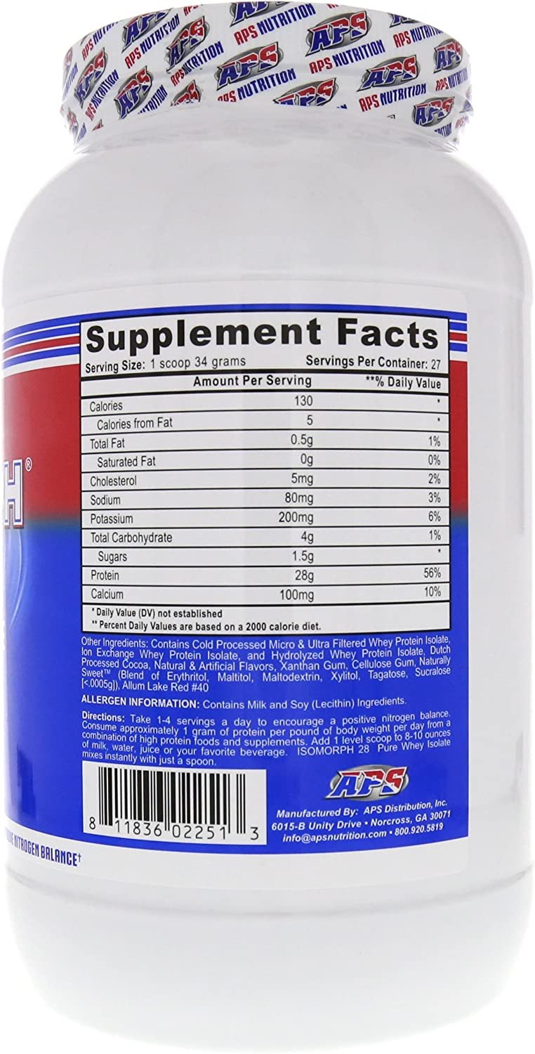 APS Nutrition Isomorph Protein Powder Supplement | Whey Protein Isolate | Ultra- Filtered | 28g Protein |Neapolitan Ice Cream, 2 Pound