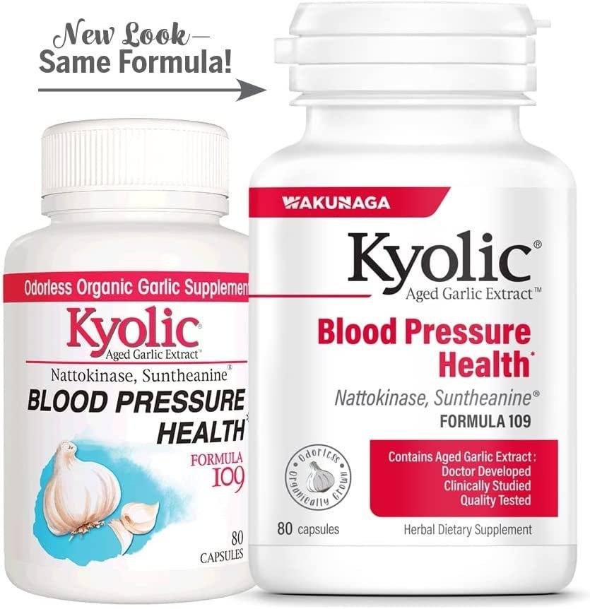 Kyolic Aged Garlic Extract Formula 109, Blood Pressure Health