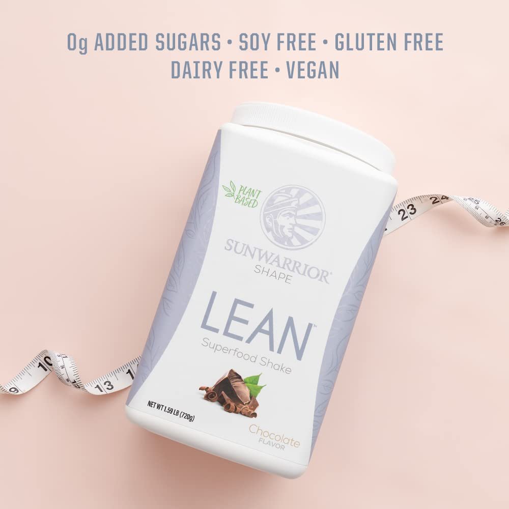 Vegan Protein Shake Powder | Meal Replacement Shakes Keto Organic Gluten Free Dairy Free Low Carb Plant Based Protein Powder | Lean Meal Protein Shake 20 SRV 720 G by Sunwarrior