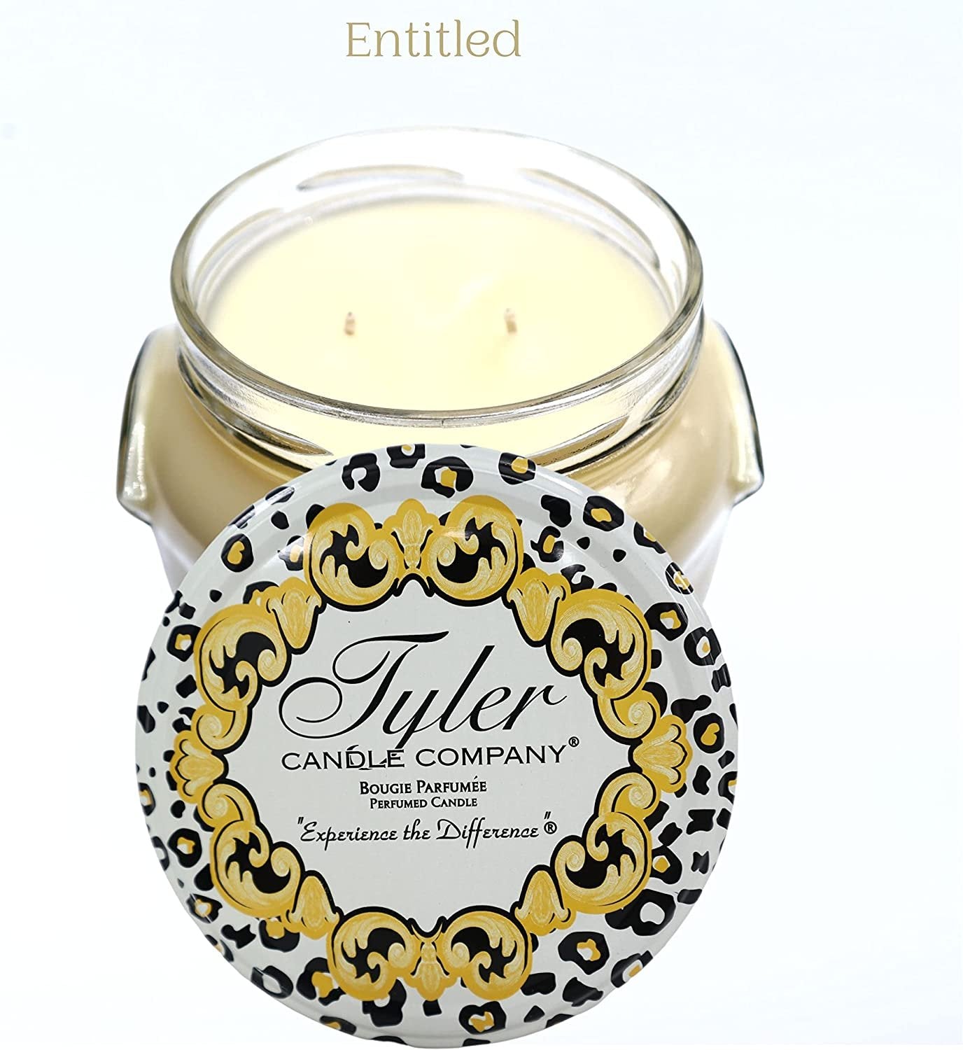 Tyler Candle Company, Entitled Jar Candle, Scented Candles Gifts for Women, Ultimate Aromatherapy Experience, Luxurious Candles with Essential Oils, Long-Lasting Burn, Large Candle 22oz