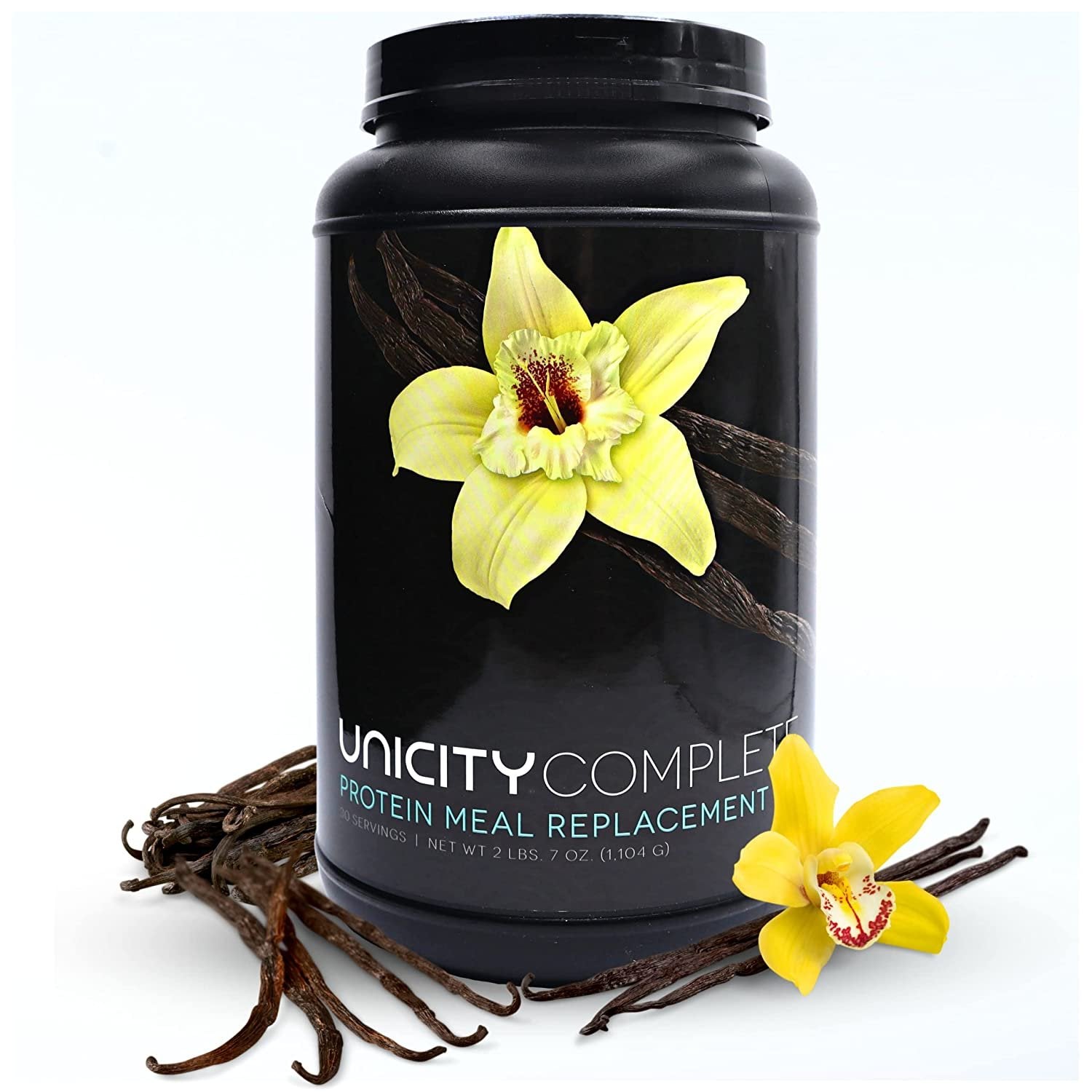 Unicity Complete Vanilla Protein Meal Replacement - Protein Shake Drink Mix with Stevia Extract - Gluten Free - Vanilla Flavored - 30 Servings (2 Lbs 7 Oz)