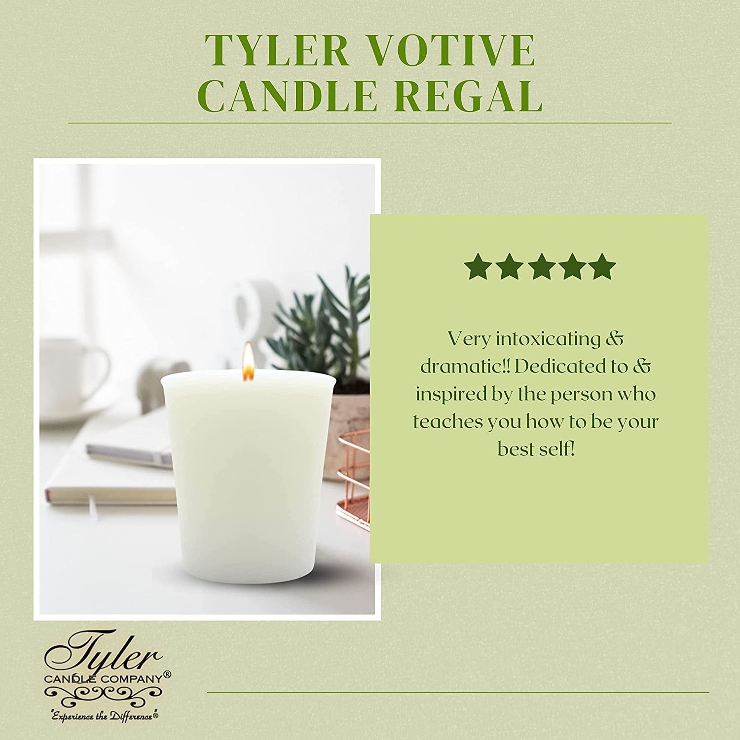 Tyler Candle Company Regal Votive Candles - Luxury Scented Candle with Essential Oils - 16 Pack of 2 oz Small Candles with 15 Hour Burn Time Each - with Bonus Key Chain