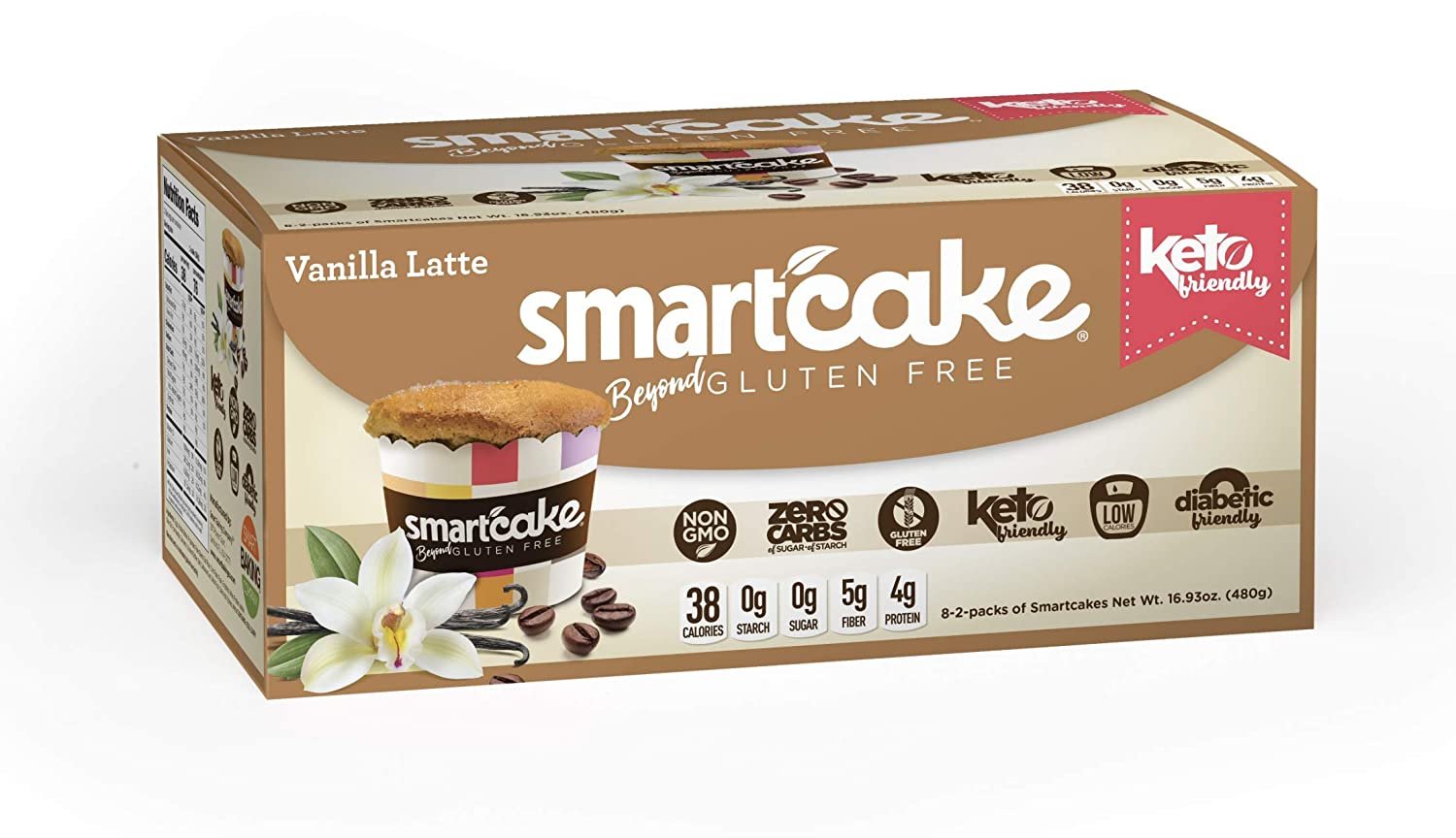 Smart Baking Company Smartcake,Sugar Free, Gluten Free, Low Carb, Keto Dessert