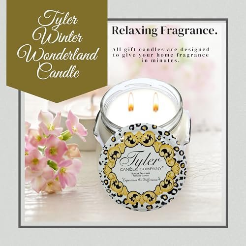 Worldwide Nutrition Bundle, 2 Items: Tyler Candle Company Winter Wonderland Scent Jar Candle - Luxurious Scented Candle with Essential Oils - Large Candle 22 oz and Multi-Purpose Key Chain