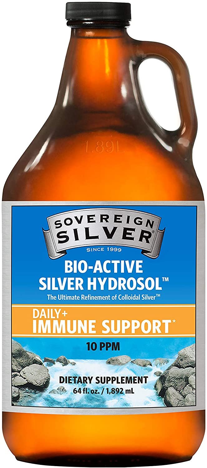 Sovereign Silver Bio-Active Silver Hydrosol for Immune Support 64oz