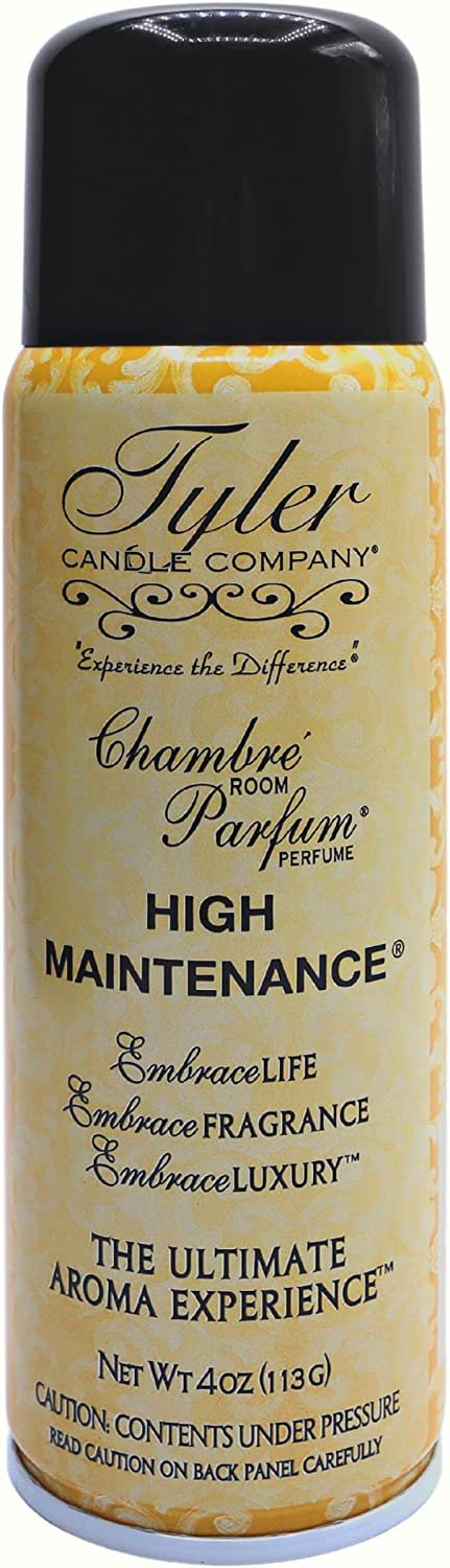 Tyler Candle Company High Maintenance Signature Fragrance Chambre Parfum - Luxury High Maintenance Scent Air Freshener / Fragrant Room Air Spray - 4 Oz Container - The Ultimate Aromatic Experience