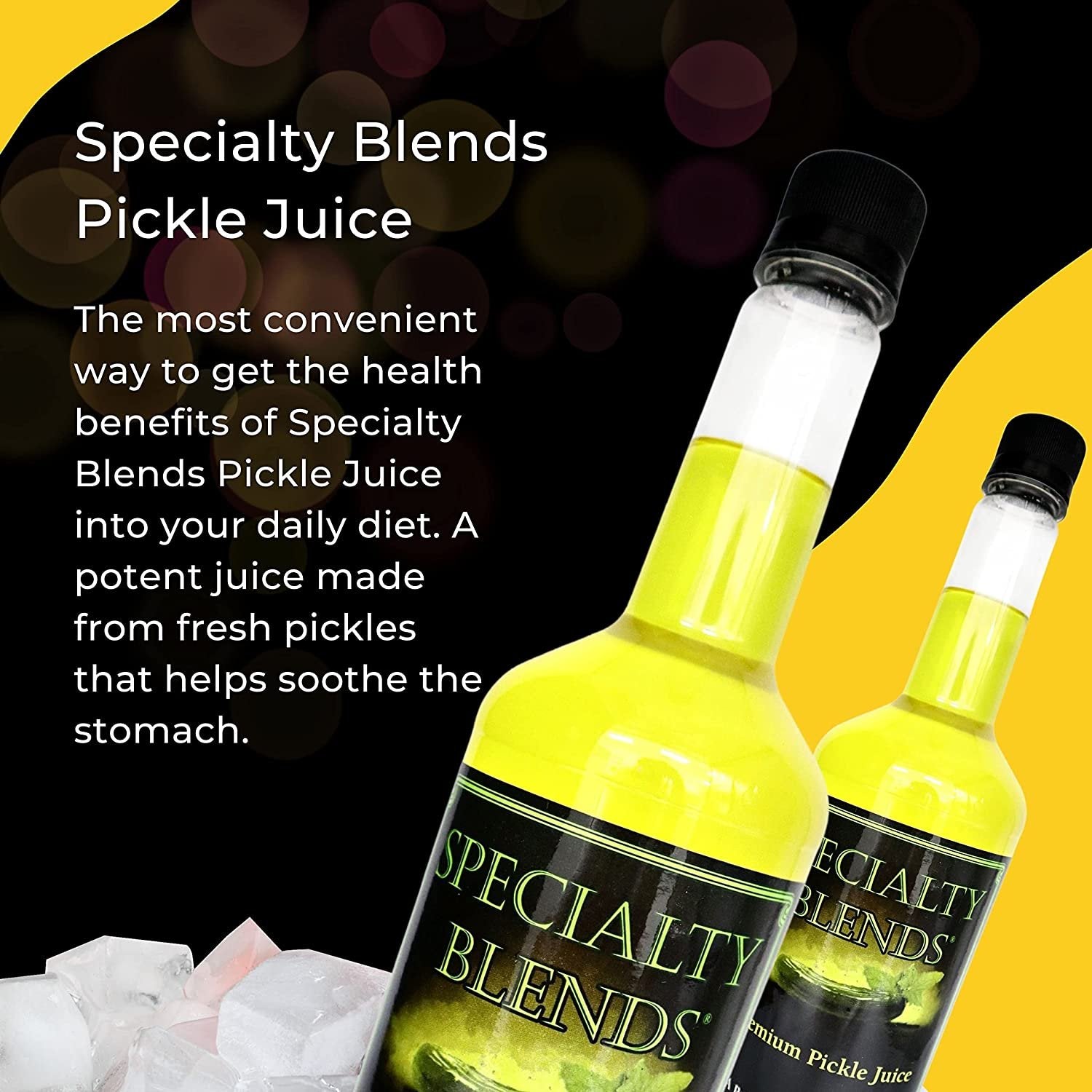 Specialty Blends Pickle Juice - Premium Pickle Juice for Leg Cramps, Freeze Pops, Drink Mixer, Gluten Free, Keto Friendly, Natural Electrolyte (1 Pack) 1L with Bonus Key Chain