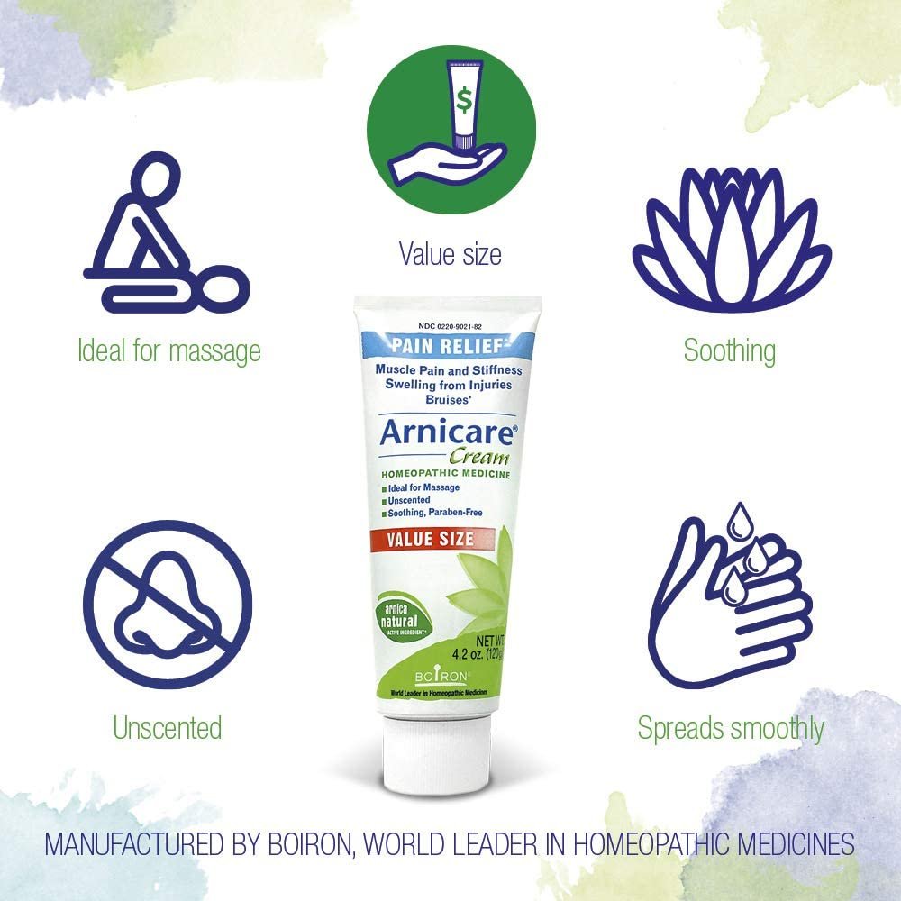 Boiron Arnicare Cream 4.2 Ounce (Pack of 1) Homeopathic Medicine for Pain Relief