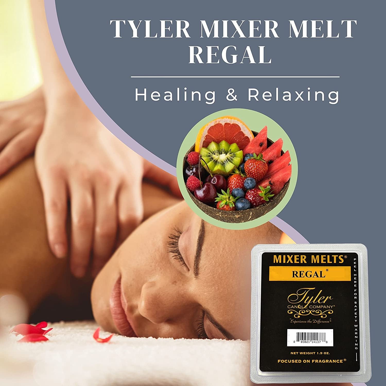 Tyler Candle Company Regal Scent Wax Melts - Soy Wax Scented Mixer Melts with Essential Oils for Wax Warmer - Box of 14, 6 Bars per Melt Multi Purpose Key Chain