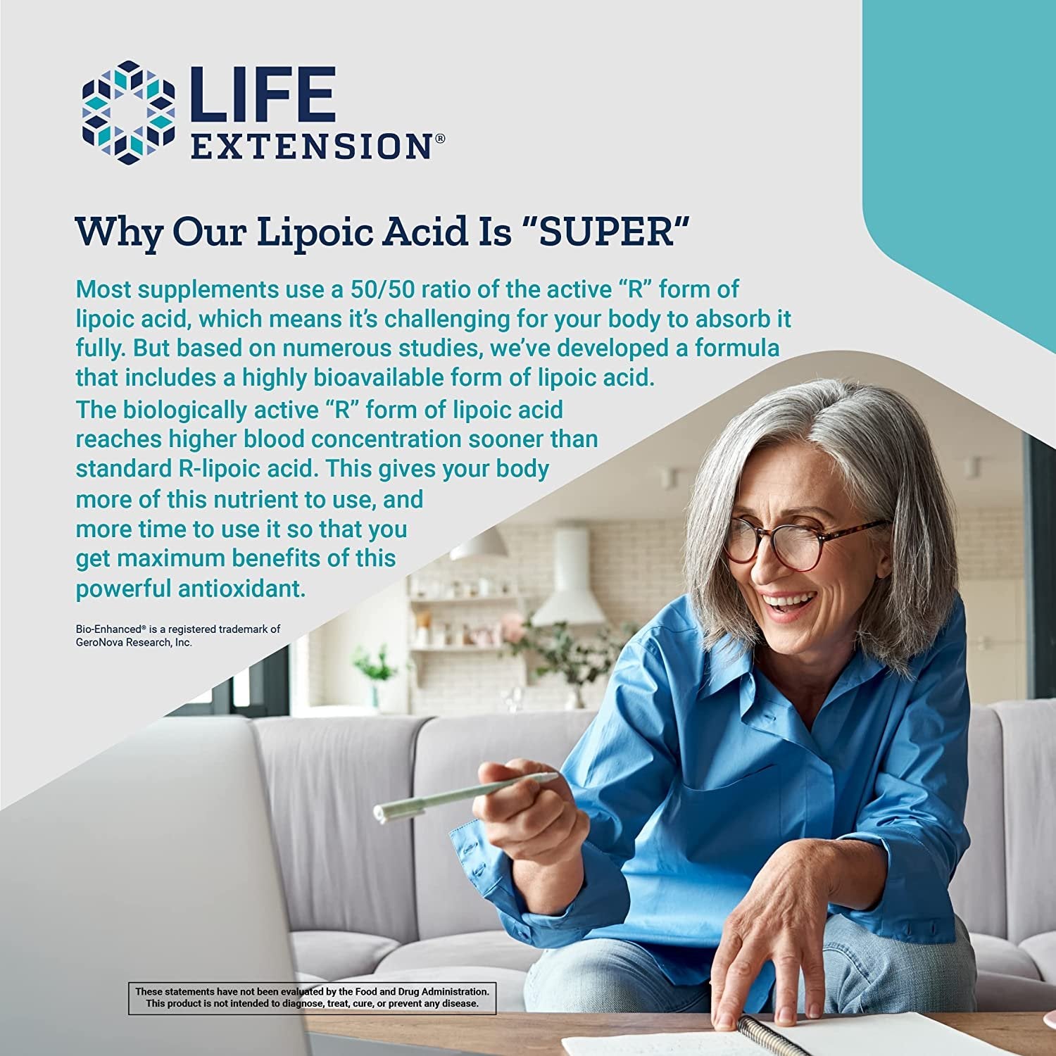 Life Extension Super R-Lipoic Acid 240 mg - Supports Cellular Energy - Supplement for Anti-Aging and Liver Health - Non-GMO, Gluten-Free - 60 Vegetarian Capsules