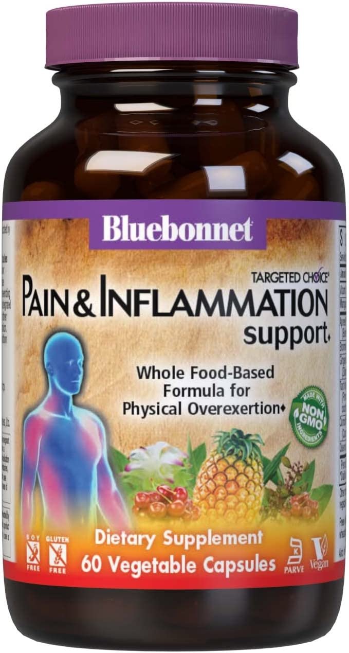 Bluebonnet Nutrition Targeted Choice Pain & Inflammation Support Herbal Blend, 60 Count