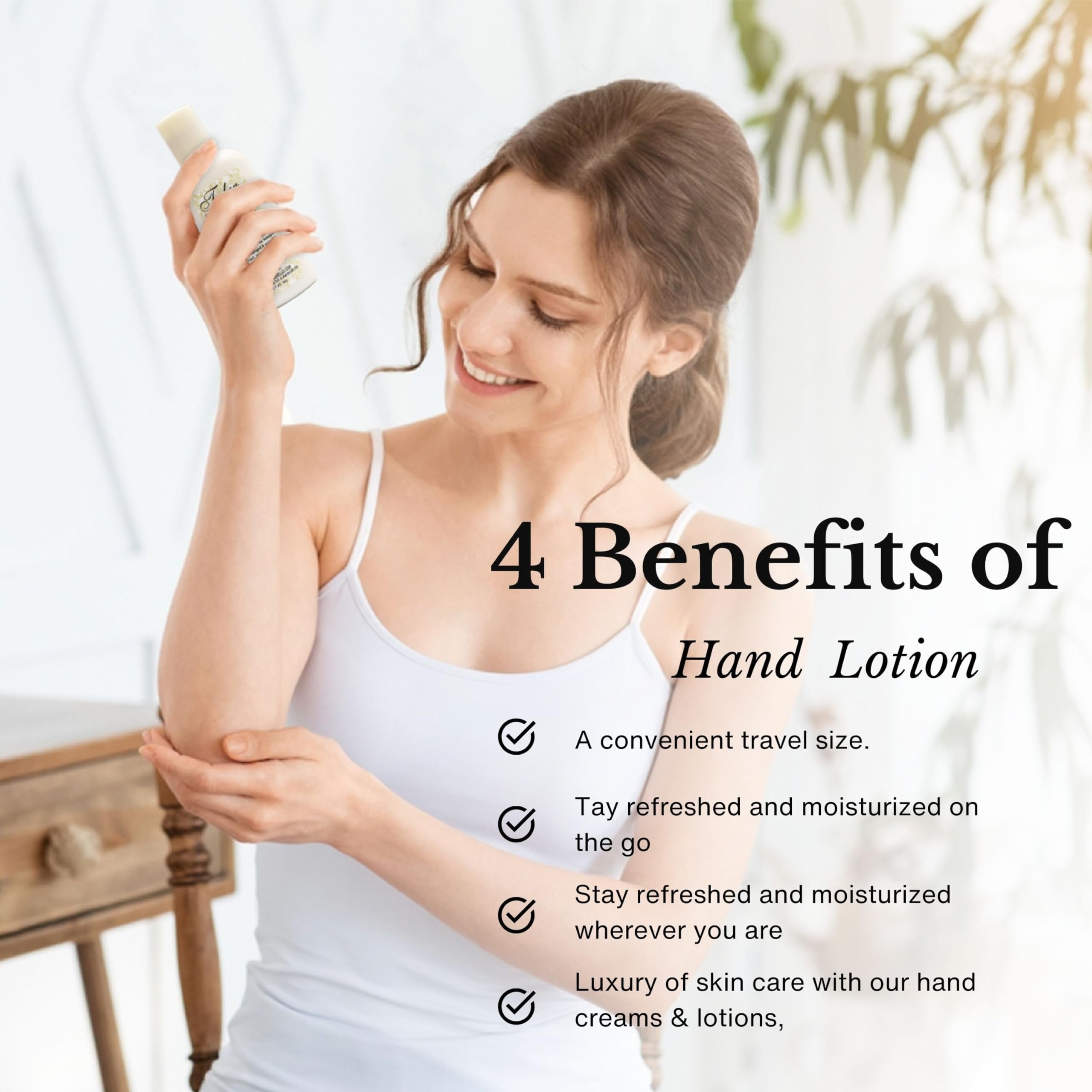 Tyler Kathina Hand Lotion - Scented & Small Hand Cream For Dry Hands w/Moisture-Boosting Skin- 2 Oz Travel Size Luxury Hand Moisturizer & Multi-Purpose Key Chain