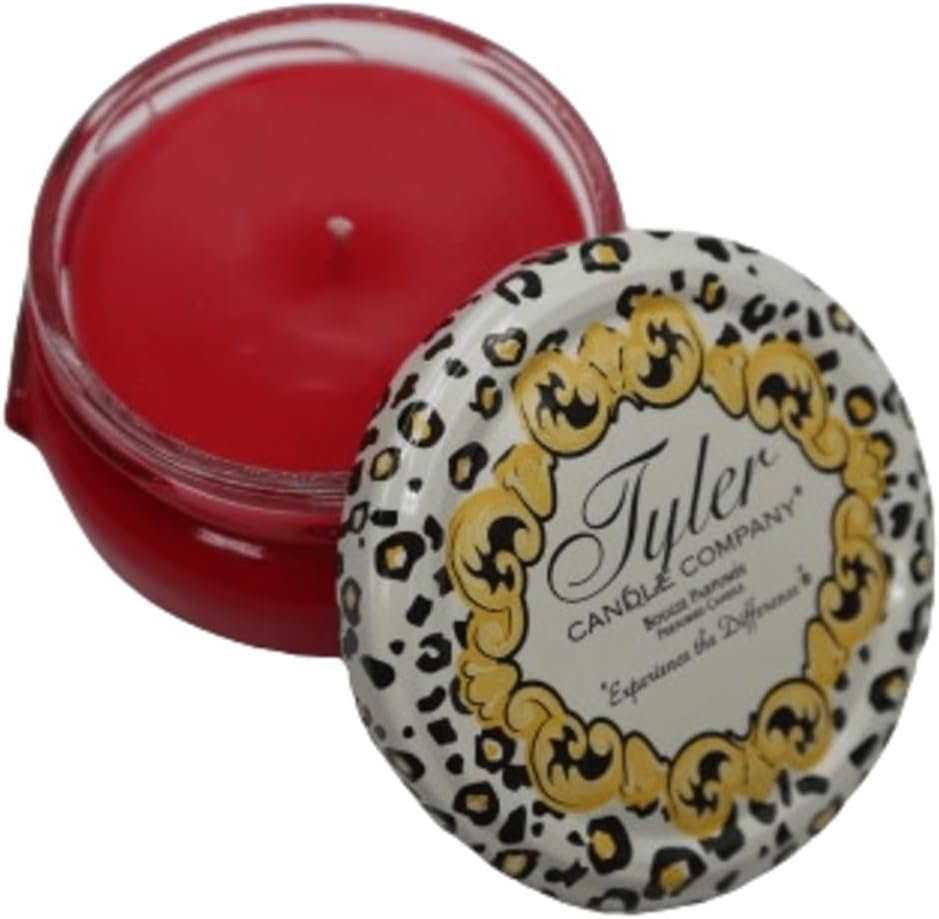 Tyler Candle Company Frosted Pomegranate Scented Candles - 3.4 oz - Burn Time Up to 25hrs