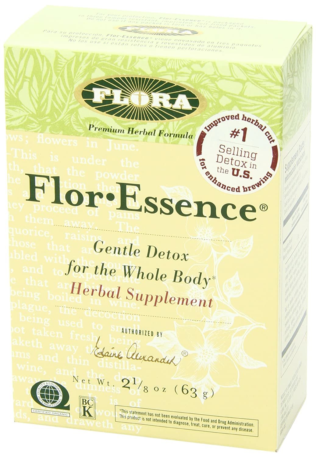 FLORA - FlorEssence Dry Tea Blend, Gentle Detox & Cleanse, 2.2 Oz