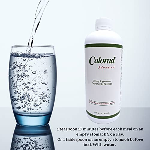 Calorad Advanced - Marine Collagen - Liquid Collagen - Dietary Supplement - Collagen Hydrolysate - Collagen Protein - Vegetarian - Kosher - Gluten Free - 16.9 Fl Oz - 30 Servings - w Bonus Keychain
