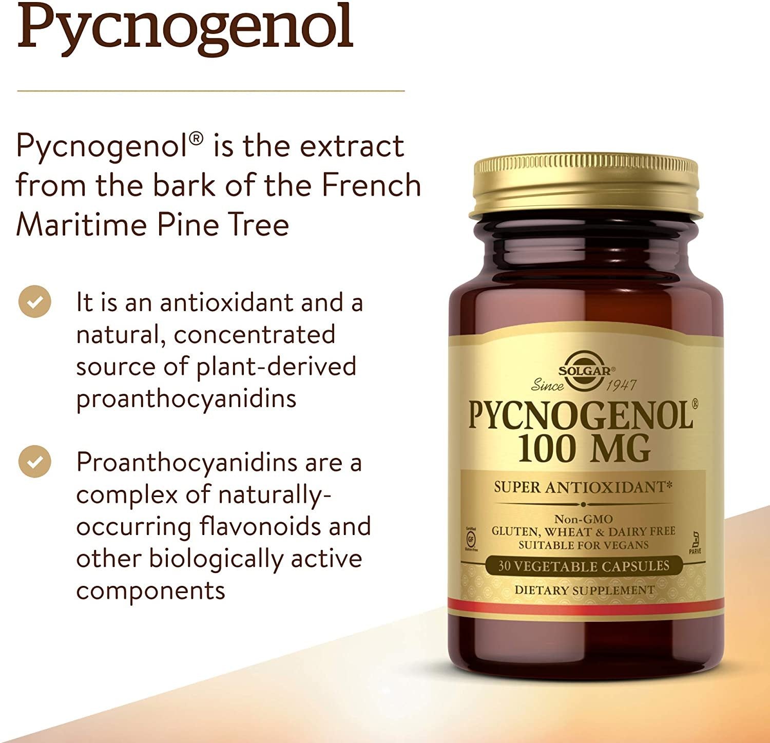Solgar Pycnogenol 100mg 30ct