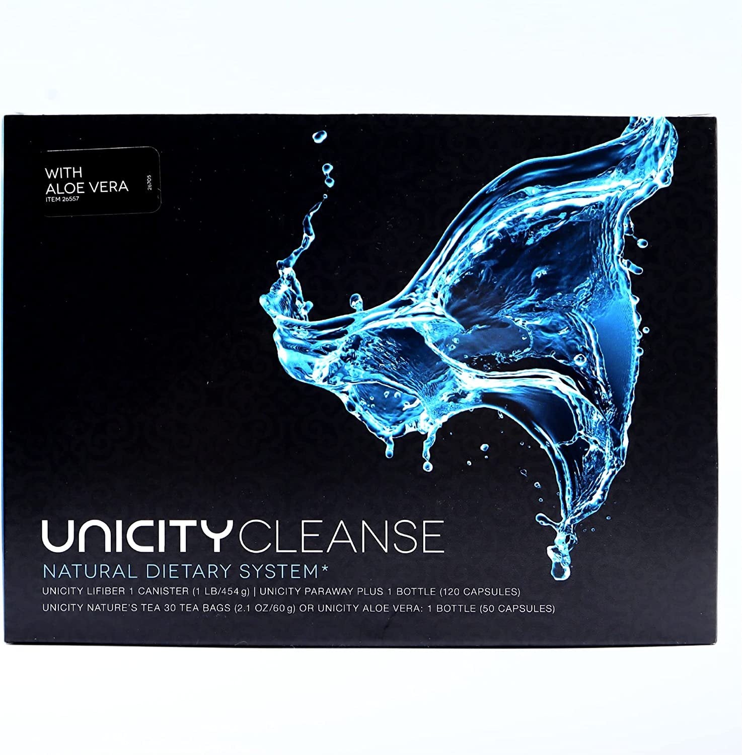 Unicity Cleanse with Aloe Vera Natural Dietary System - Healthy Detox Cleanse Kit of Unicity LiFiber Intestinal Cleanse, Paraway Plus Body Cleanse, and Aloe Vera Gastrointestinal Support