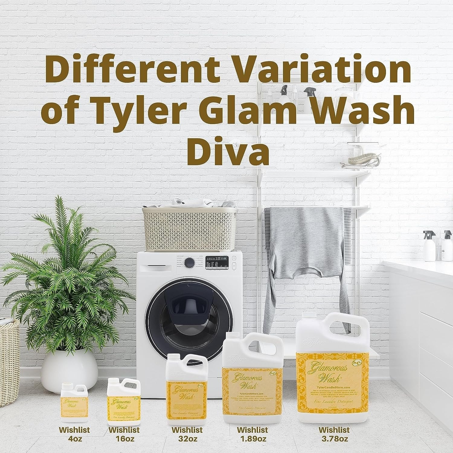Worldwide Nutrition Bundle, 2 Items: Tyler Glamorous Wash Wishlist Scent Fine Laundry Liquid Detergent - Hand and Machine Washable - 907g (32 Fl Oz) Container and Multi-Purpose Key Chain