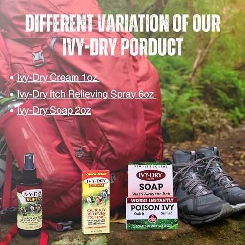 Worldwide Nutrition Bundle, 2 Items: Ivy-Dry Soap - Complete Body Wash - Fast and Effective Poison Oak Soap and Poison Ivy Relief - 2 Pack, 2 Oz Poison Ivy Soap Bar and Multi-Purpose Key Chain