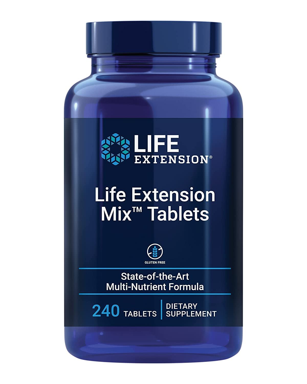 Life Extension Mix Tablets - High-potency Vitamin, Mineral, Fruit And Vegetable Supplement - Complete Daily Veggies Blend Pills For Whole Body Health, Immunity & Longevity - Gluten Free - 240 Tablets