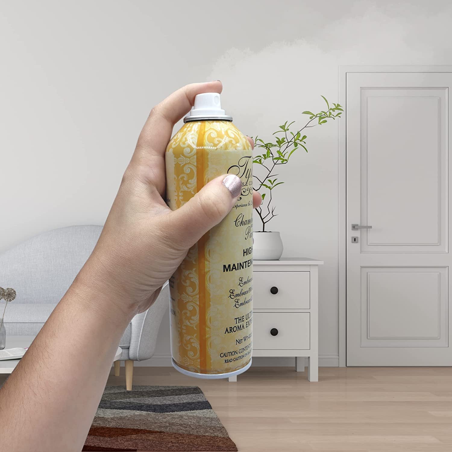 Tyler Candle Company High Maintenance Signature Fragrance Chambre Parfum - Luxury High Maintenance Scent Air Freshener / Fragrant Room Air Spray - 4 Oz Container - The Ultimate Aromatic Experience