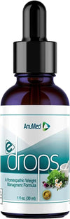 Worldwide Nutrition Anumed e-Drops - Metabolism, Control Hunger, Fast Transformation Healthy Weight Loss Drops - Natural Vegan, Keto Friendly for Women & Men (1oz) with Bonus Multi-Purpose Key Chain