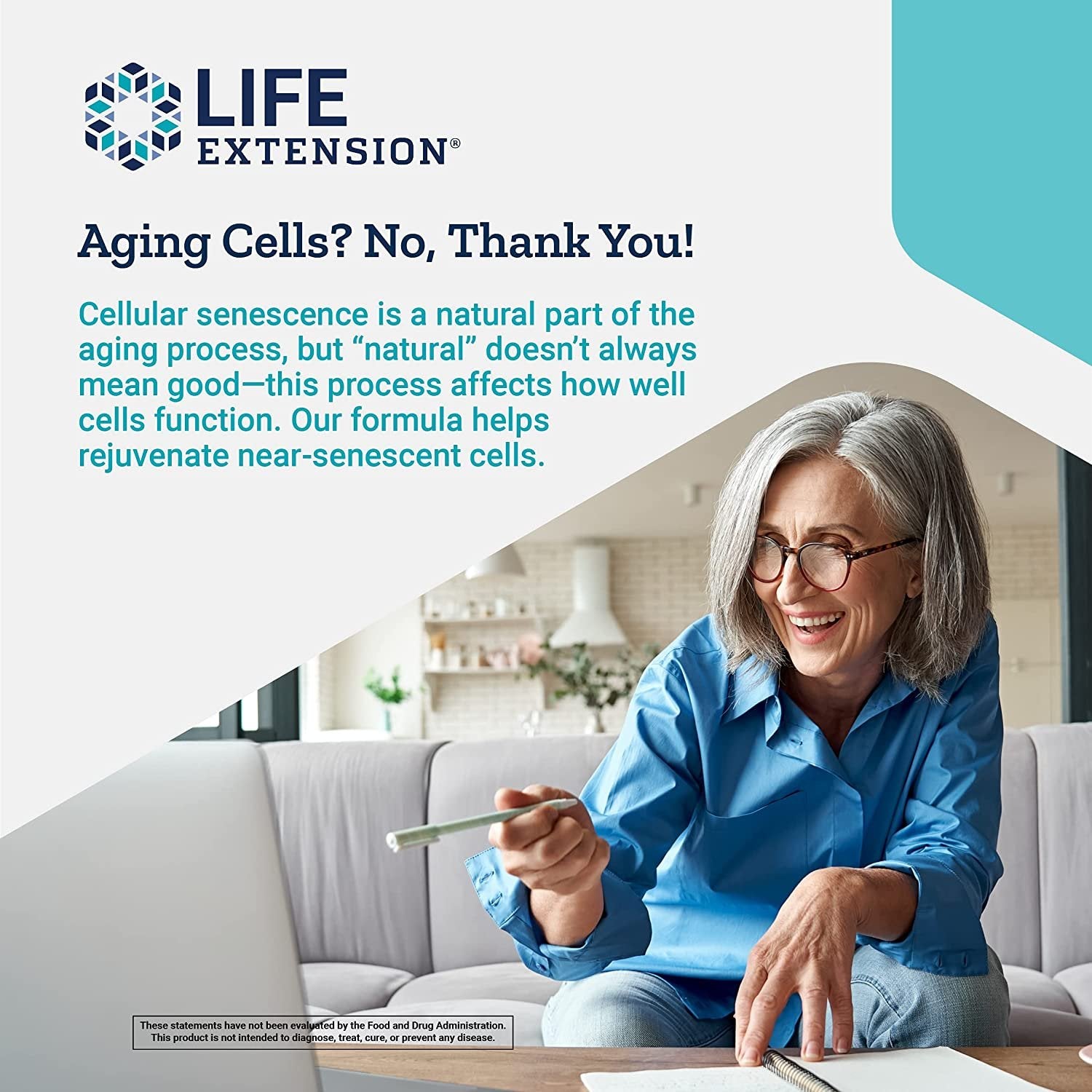 Life Extension GEROPROTECT Ageless Cell – Anti-aging Cellular Rejuvenation & Energy, Promotes Youthful Cellular Metabolism, Support Organ Health - Gluten-Free, Non-GMO - 30 Softgels