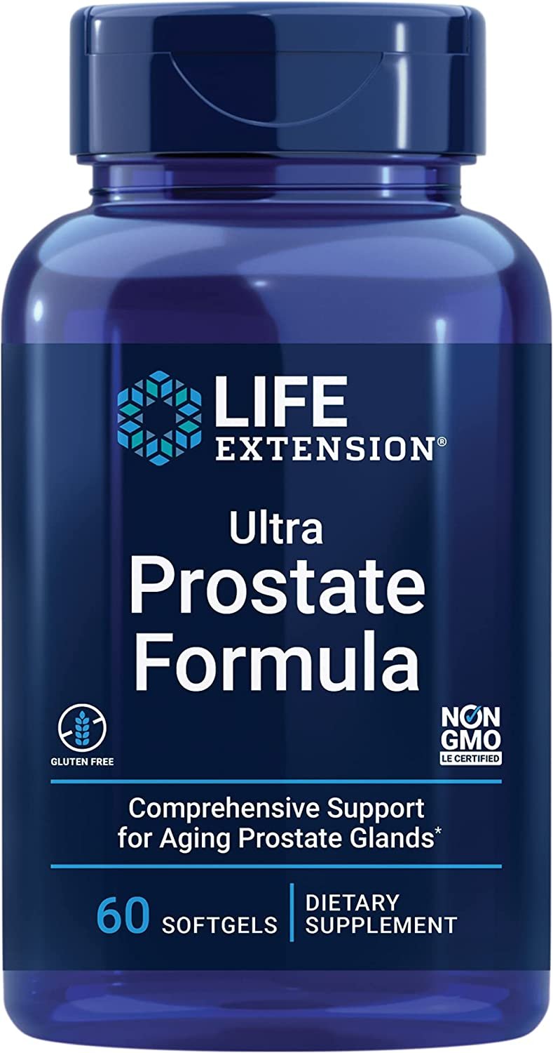 Life Extension Ultra Prostate Formula - Men’s Prostate Health Supplement with Beta Sitosterol, Saw Palmetto, Lycopene, Pumpkin Seed