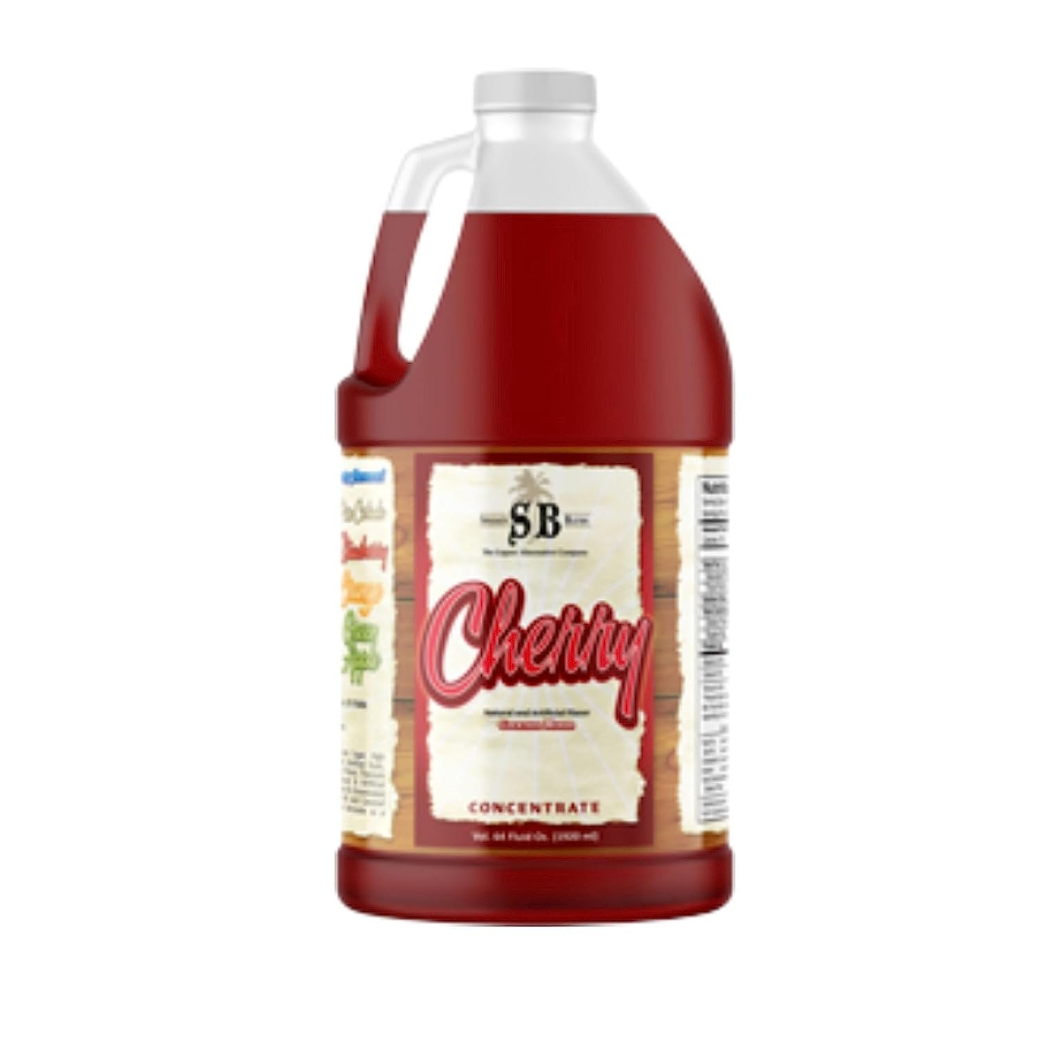 Specialty Blends Cherry Flavored Syrup Cocktail Mixer Concentrate, Made with Organic Cherry Flavor Syrups For Drinks, 1/2 Gallon (Pack of 1) - with Bonus Worldwide Nutrition Multi Purpose Key Chain