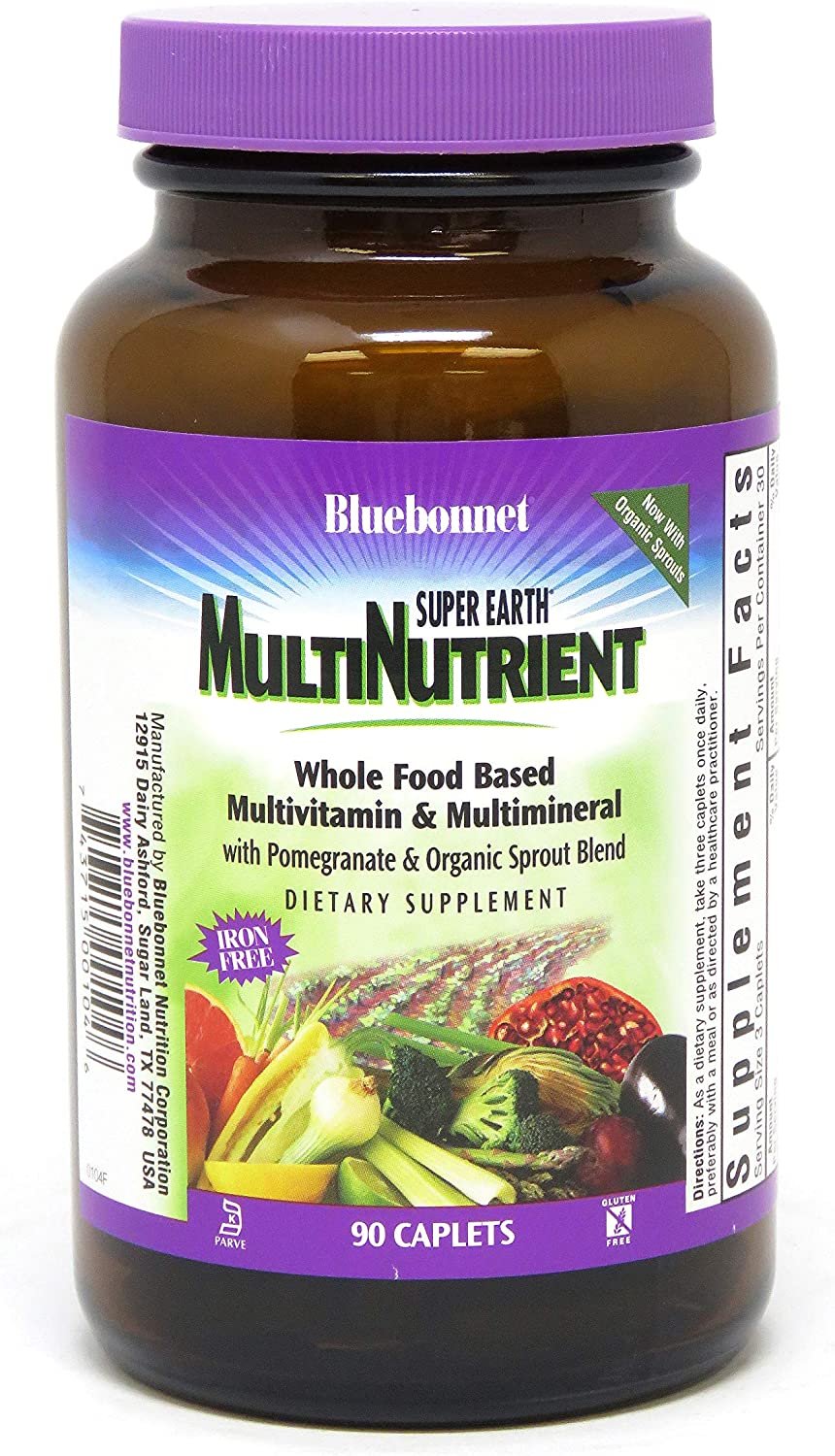 Bluebonnet Nutrition, Formula Super Earth Multinutrient, 90 Capsules