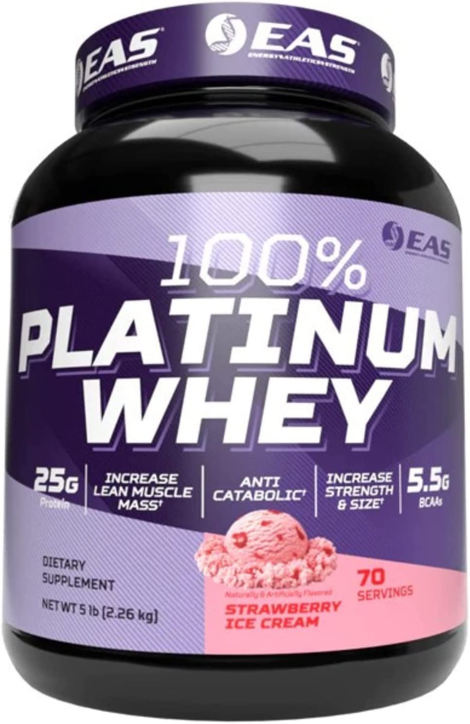 EAS 100% Platinum Whey Protein Powder - Anti Catabolic - 25g Protein
