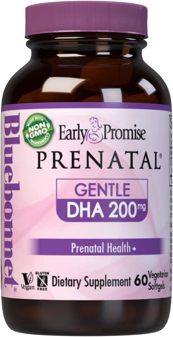 BlueBonnet Early Promise Prenatal Gentle DHA 200 mg Vegetable Capsules, 60 Count ('743715001794)