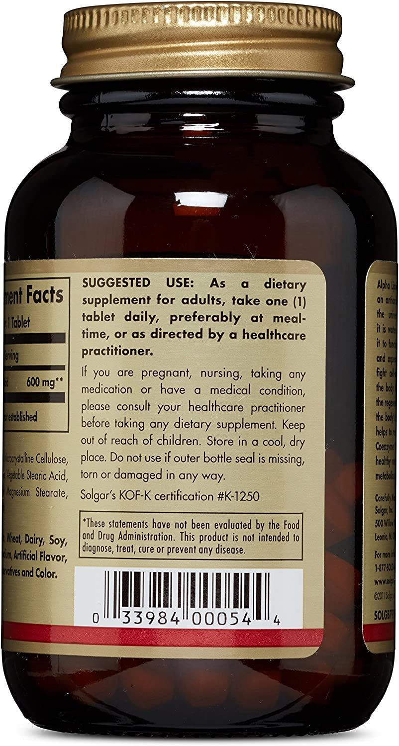 Solgar Alpha Lipoic Acid 600mg 50ct
