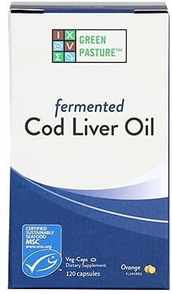 Blue Ice Fermented Cod Liver Oil Orange Flavor - 120 Caps