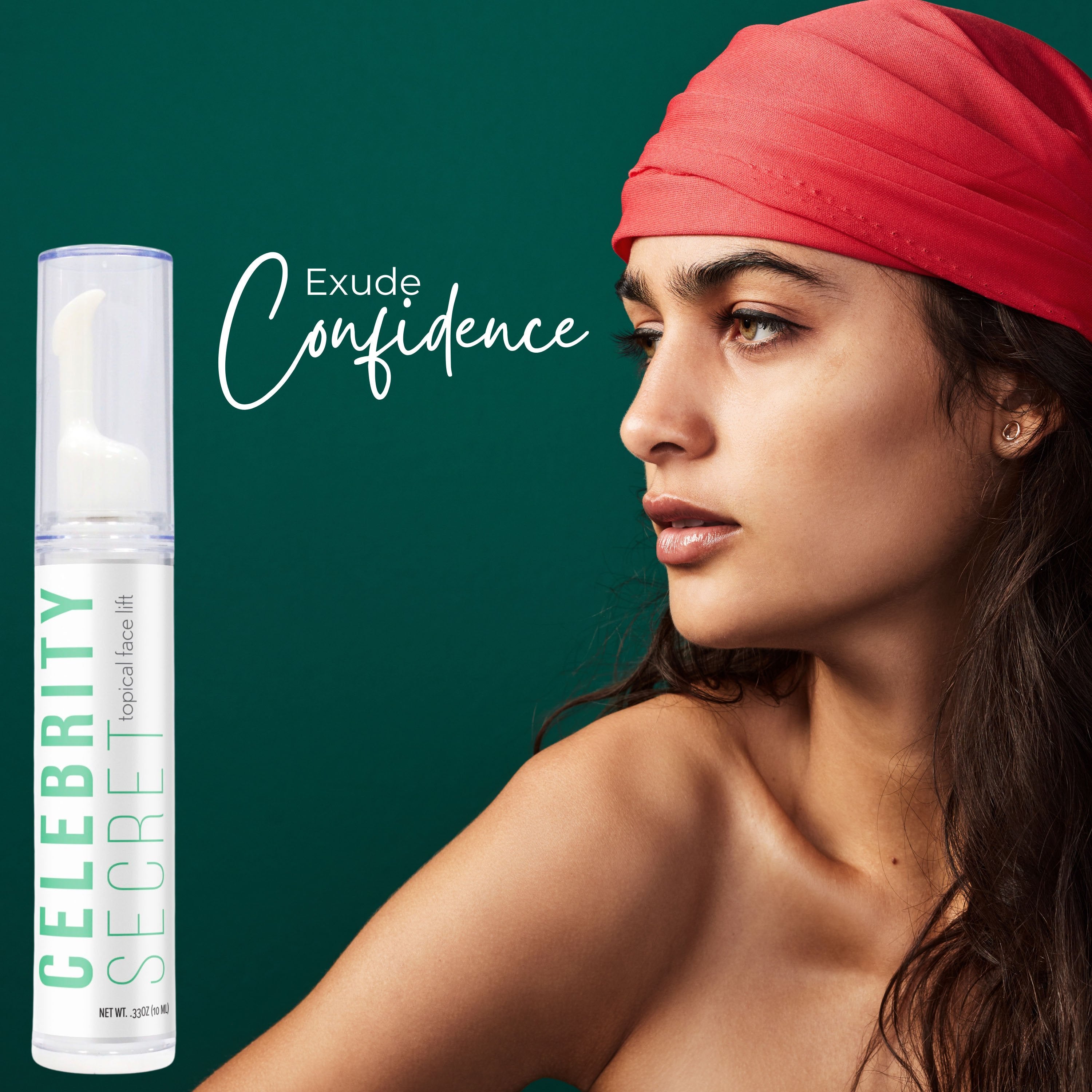Worldwide Nutrition Celebrity Secret Instant Face Lift - Temporary Wrinkle Remover, Skin Tightener, Wrinkle Filler, Line Eraser - Hydrating Anti Aging Face Cream for Younger, Glowing Complexion -10 ml