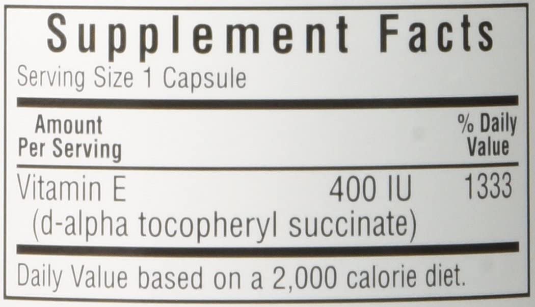 BlueBonnet Dry E-400 IU Vegetable Capsules, 100 Count