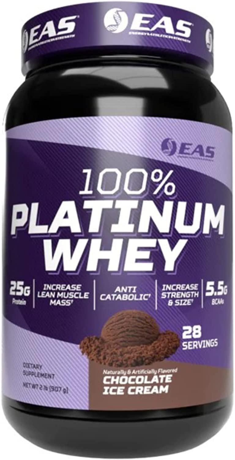 EAS 100% Platinum Whey Protein Powder - Anti Catabolic - 25g Protein