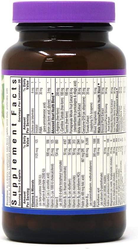 Bluebonnet Nutrition Men's Choice Whole Food-Based Multiple for Men 18-49, 90 Count