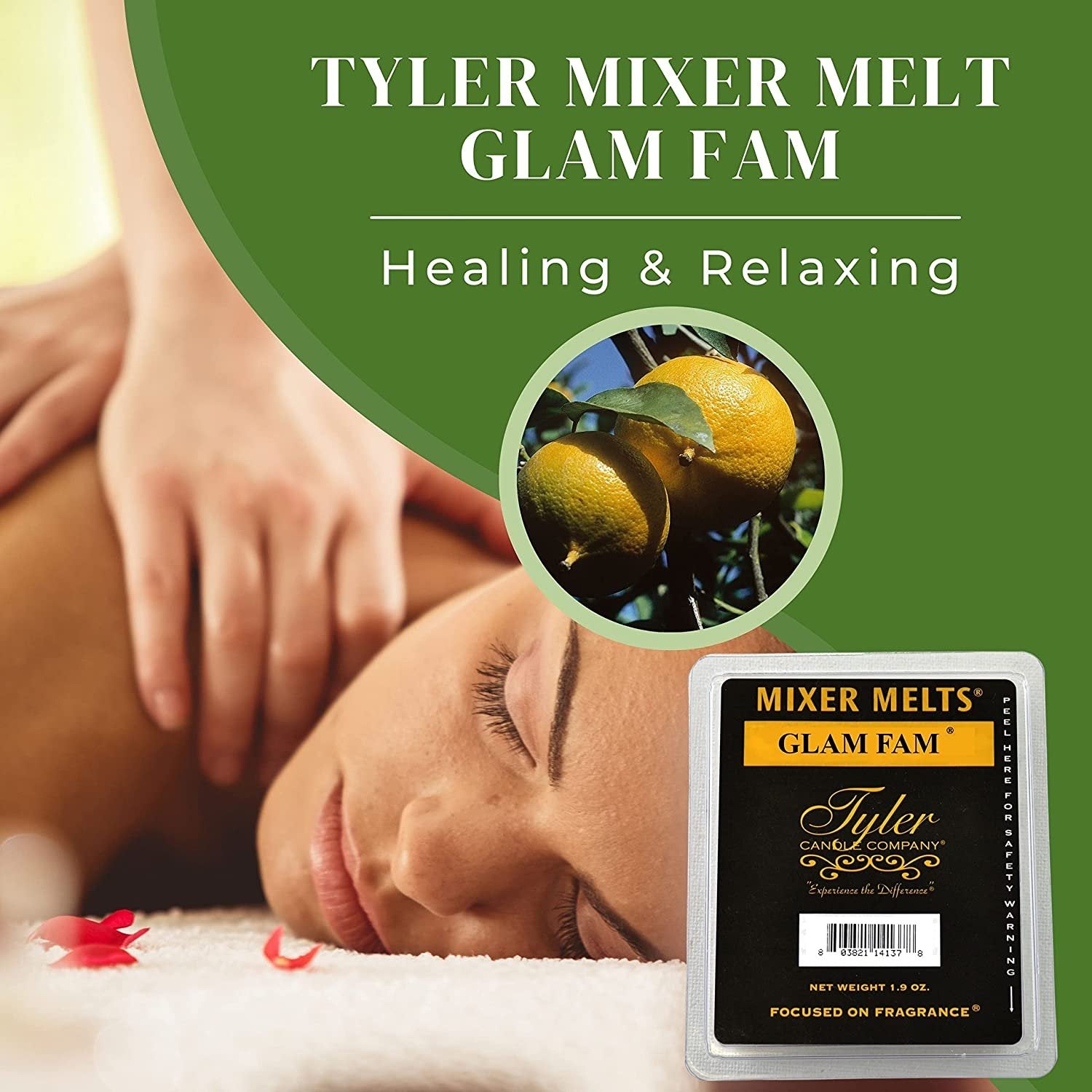 Tyler Candle Company Glam Fam Scent Wax Melts - Soy Wax Scented Mixer Melts with Essential Oils for Wax Warmer - Pack of 4, 6 Bars per Melt Multi Purpose Key Chain