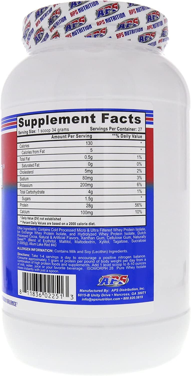 APS Nutrition Isomorph Protein Powder Supplement | Whey Protein Isolate | Ultra- Filtered | 28g Protein |Neapolitan Ice Cream, 2 Pound