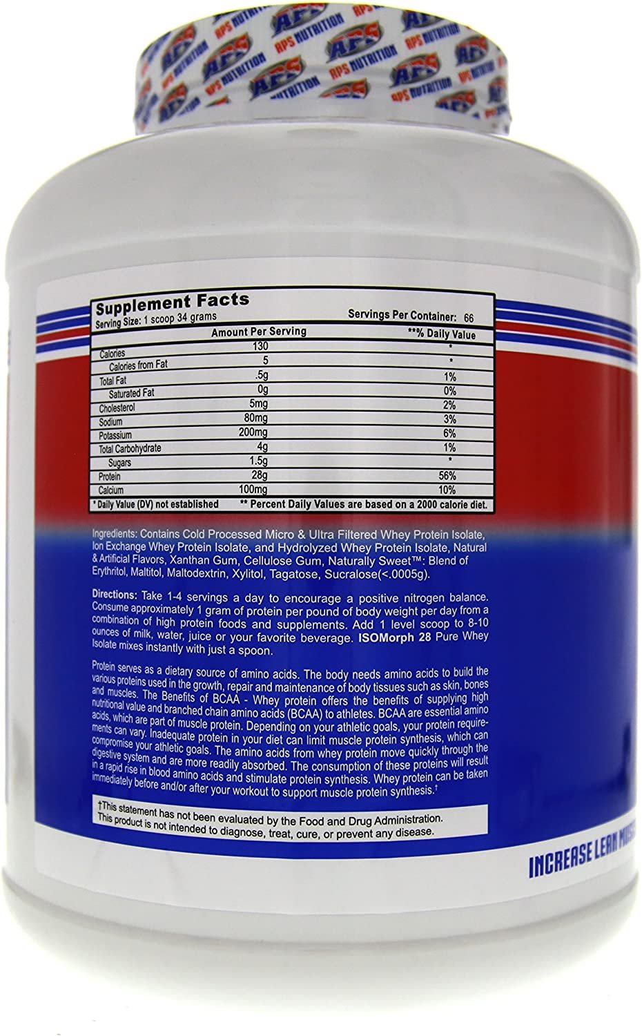 APS Nutrition Isomorph Whey Protein Isolate |Cookies and Cream | 5lb