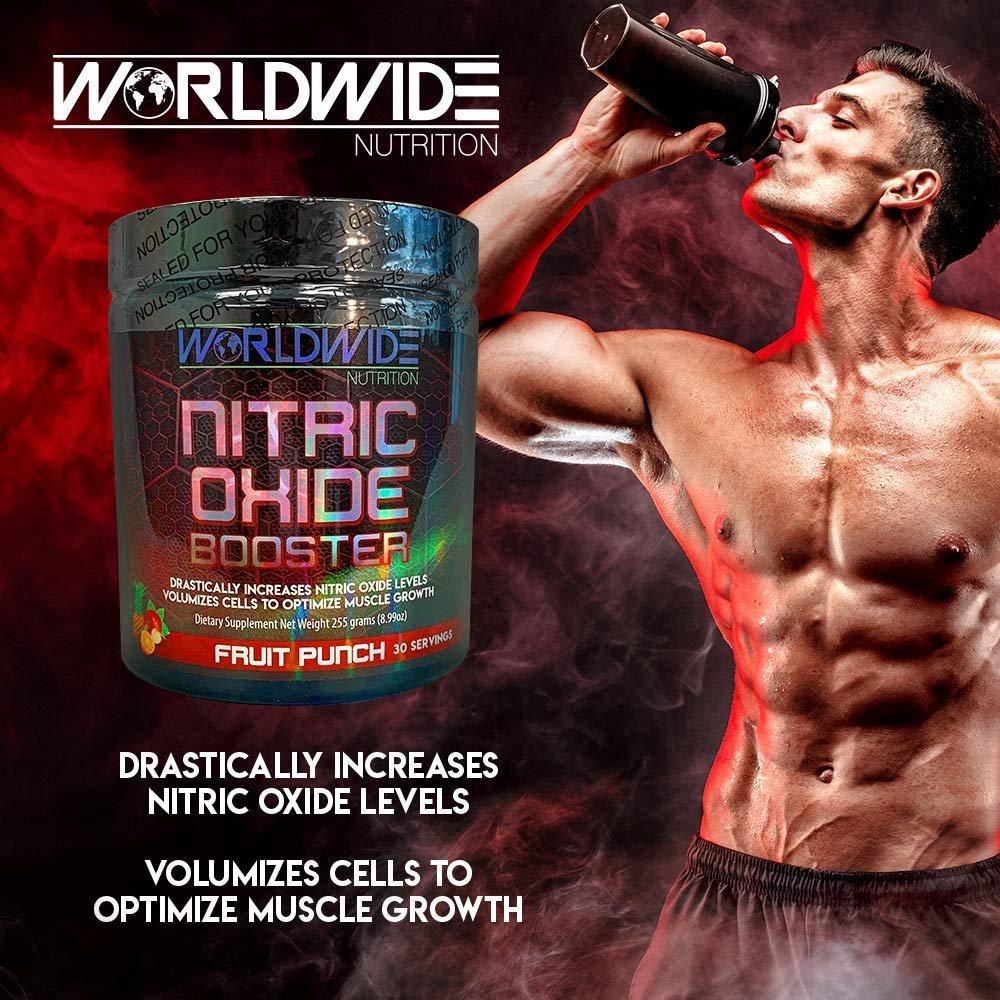 Worldwide Nutrition Nitric Oxide Supplement, 6g of Citrulline Per Scoop - 30 Servings