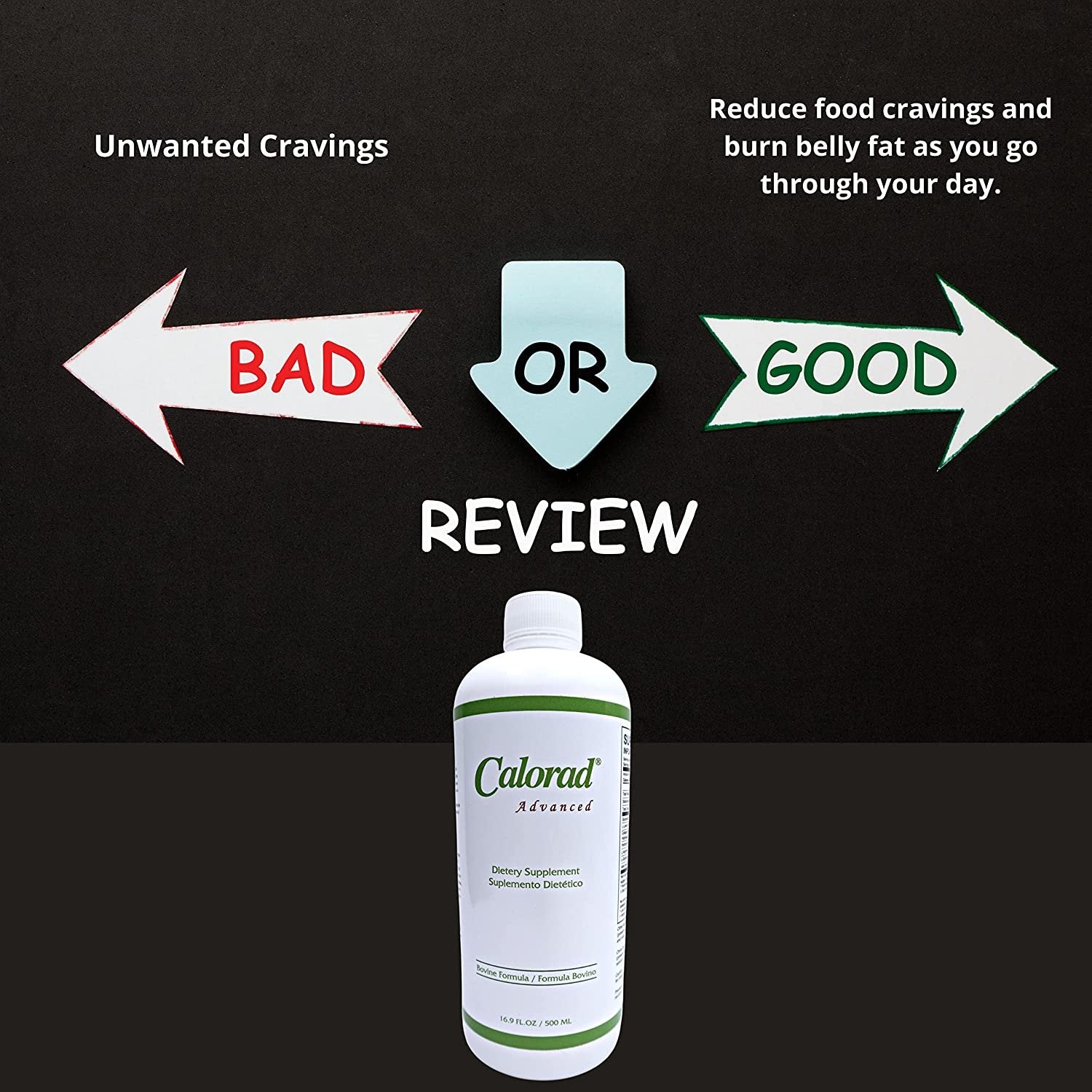 Calorad Advanced Bovine Formula, 16.9 Fl Oz  - Bovine Collagen - Liquid Collagen - Dietary Supplement - Collagen Hydrolysate - Collagen Protein - Vegetarian - Kosher - Gluten Free - 30 Servings - Pack of 1 with Keychain