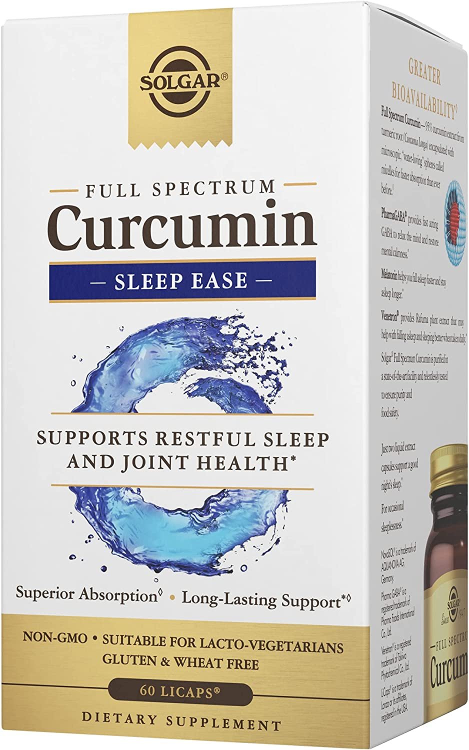 Solgar FullSpect Curcumin SleepEase 60ct